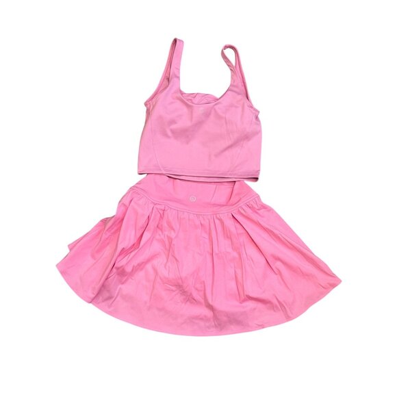 Gilly Hicks Pink Recharge 2 piece Women’s Small skirt tank Activewear Made In In - Picture 2 of 6